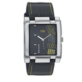 Sonata Men's Watch Analog Black Dial With Black Leather Strap, 7946SL03